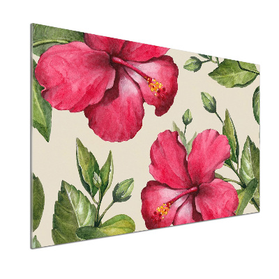 Panel do kuchyne Ružový hibiskus