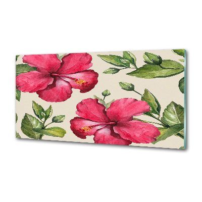 Panel do kuchyne Ružový hibiskus