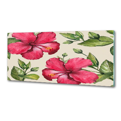 Panel do kuchyne Ružový hibiskus