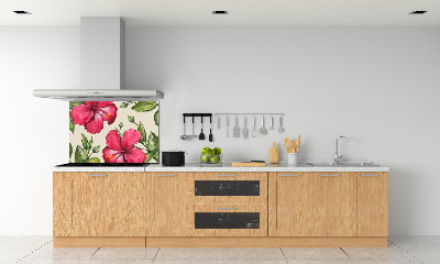 Panel do kuchyne Ružový hibiskus