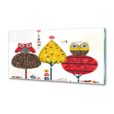 Panel do kuchyne Sovy na strome