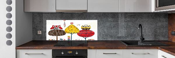 Panel do kuchyne Sovy na strome