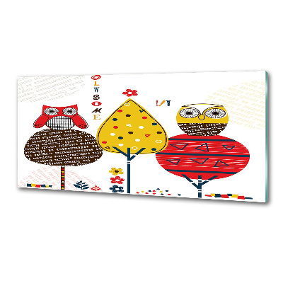 Panel do kuchyne Sovy na strome