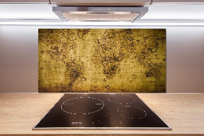 Panel do kuchyne Stará mapa sveta
