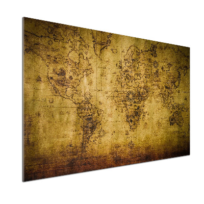 Panel do kuchyne Stará mapa sveta