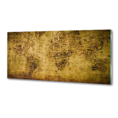 Panel do kuchyne Stará mapa sveta