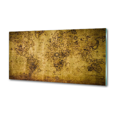 Panel do kuchyne Stará mapa sveta