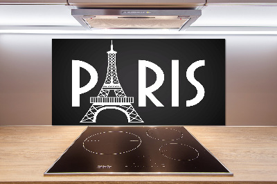 Sklenený panel do kuchyne Paríž