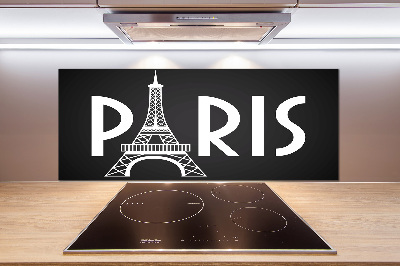 Sklenený panel do kuchyne Paríž