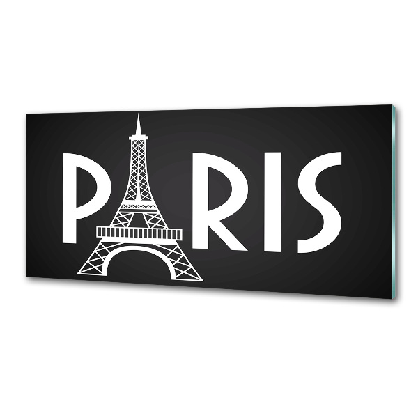 Sklenený panel do kuchyne Paríž