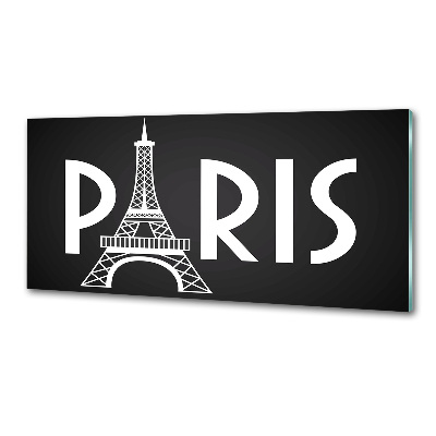 Sklenený panel do kuchyne Paríž