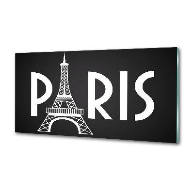 Sklenený panel do kuchyne Paríž