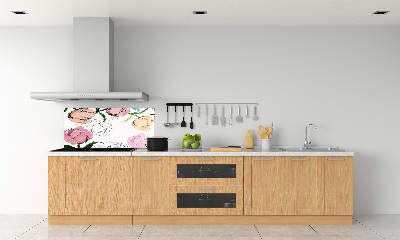 Dekoračný panel sklo Púčiky pivonky
