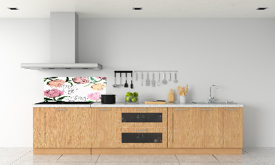 Dekoračný panel sklo Púčiky pivonky