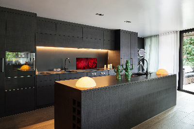Panel lacobel Červená ruža srdce