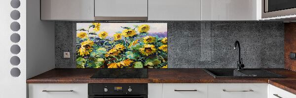 Dekoračný panel sklo Slnečníky