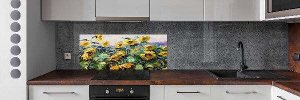 Dekoračný panel sklo Slnečníky