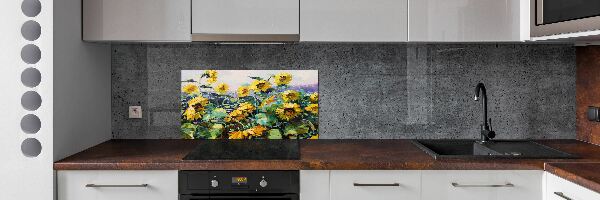 Dekoračný panel sklo Slnečníky