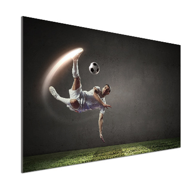 Sklenený panel do kuchyne Futbalista
