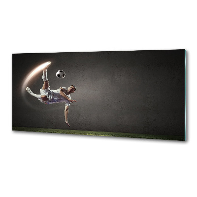 Sklenený panel do kuchyne Futbalista