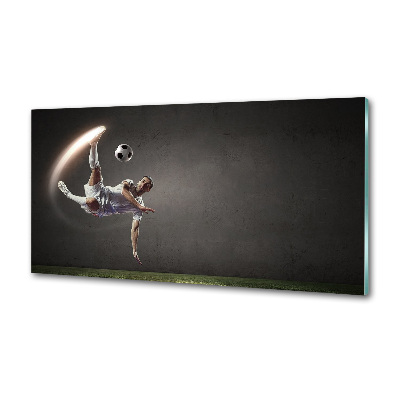 Sklenený panel do kuchyne Futbalista