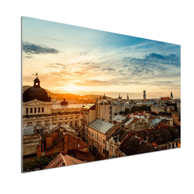 Panel do kuchyne Východ slnka Ľvov