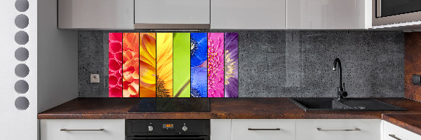 Panel do kuchyne Farebné kvety