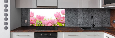 Panel do kuchyne Ružové tulipány