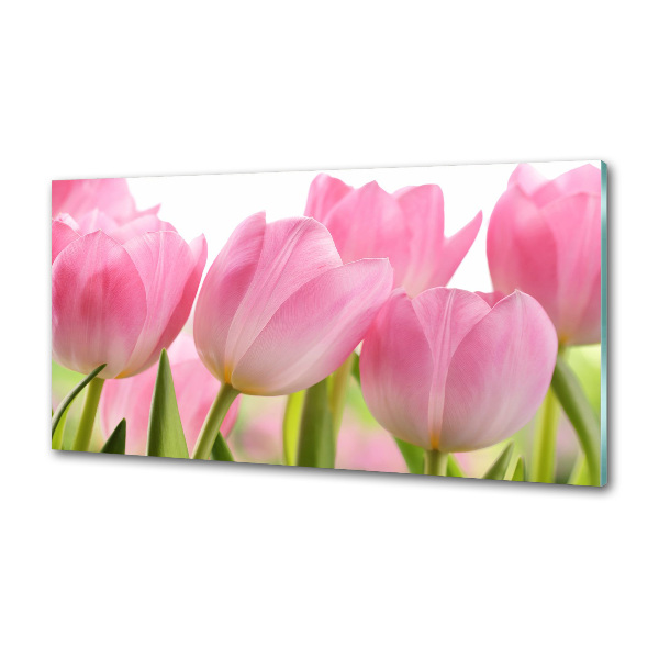 Panel do kuchyne Ružové tulipány