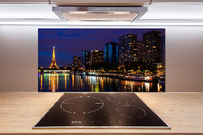 Dekoračný panel sklo Nočná Paríž