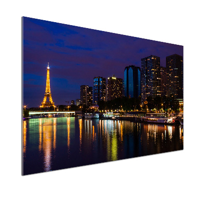 Dekoračný panel sklo Nočná Paríž