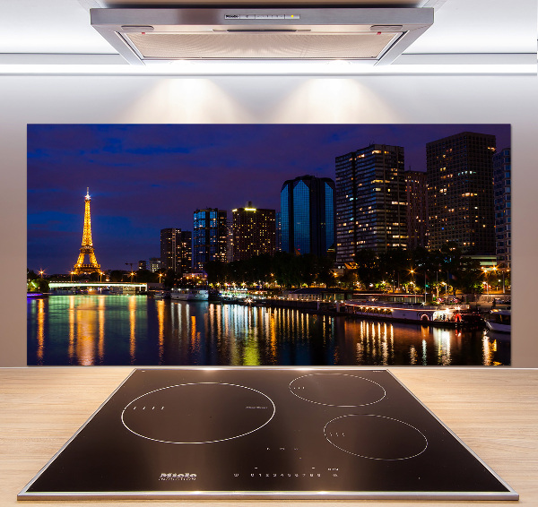 Dekoračný panel sklo Nočná Paríž