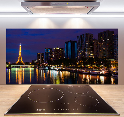 Dekoračný panel sklo Nočná Paríž