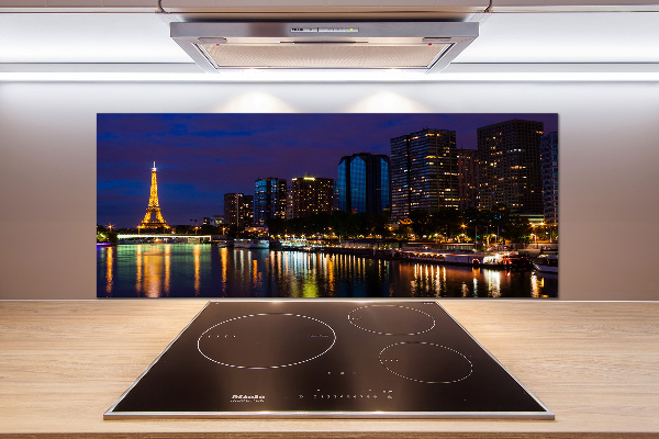 Dekoračný panel sklo Nočná Paríž