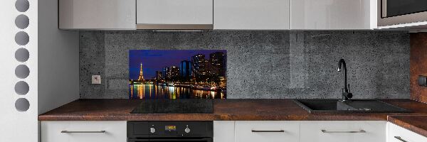 Dekoračný panel sklo Nočná Paríž