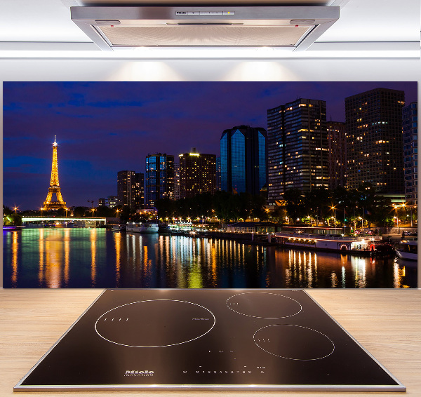 Dekoračný panel sklo Nočná Paríž