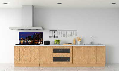 Dekoračný panel sklo Nočná Paríž