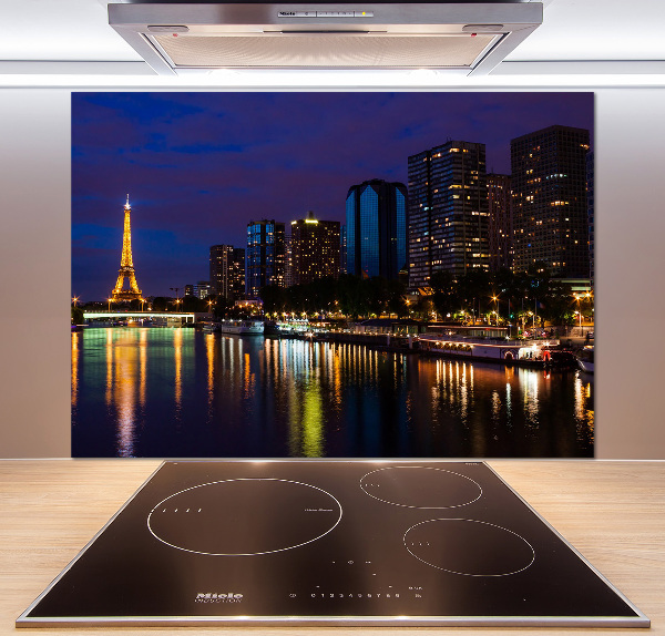 Dekoračný panel sklo Nočná Paríž