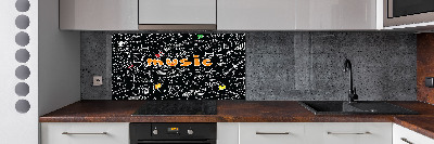 Panel do kuchyne Hudobné symboly