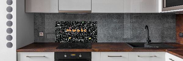 Panel do kuchyne Hudobné symboly