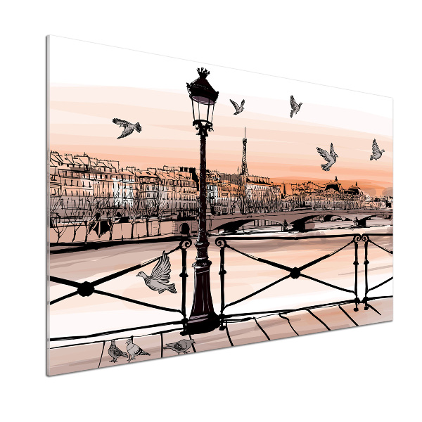Panel do kuchyne Súmrak v Paríži