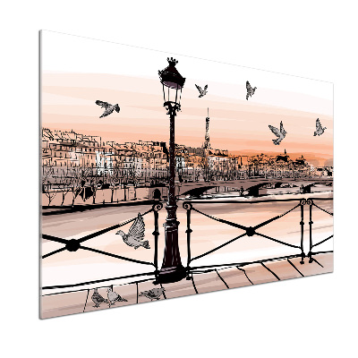 Panel do kuchyne Súmrak v Paríži