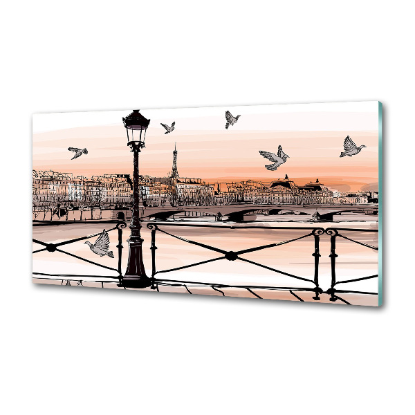 Panel do kuchyne Súmrak v Paríži