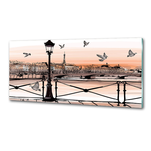 Panel do kuchyne Súmrak v Paríži