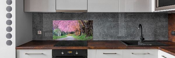 Dekoračný panel sklo Kvety višne