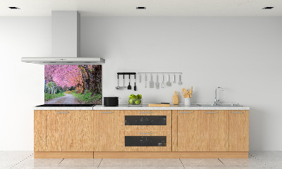 Dekoračný panel sklo Kvety višne