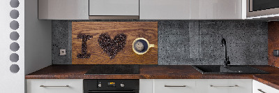 Panel do kuchyne I love coffee