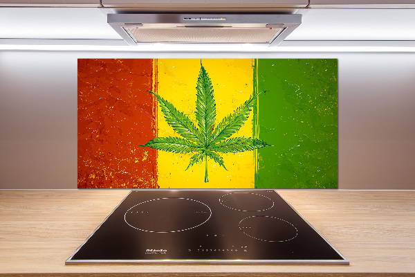 Dekoračný panel sklo Rasta vlajka