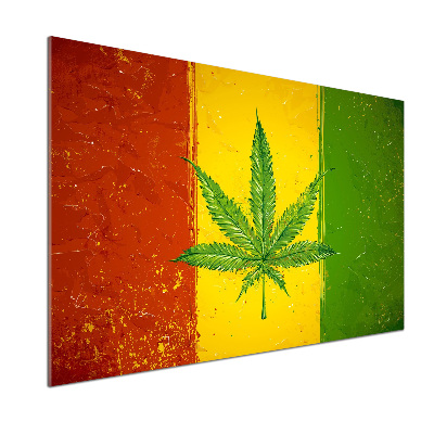 Dekoračný panel sklo Rasta vlajka