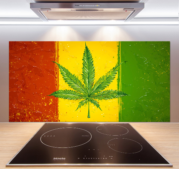 Dekoračný panel sklo Rasta vlajka